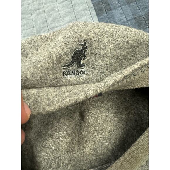 Vintage 90s Kangol 504 Wool Driving Cap Hat‎ Mens Gray Hip Hop Size Large - Picture 6 of 9